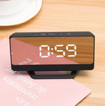 Часы зеркальные LED MIRROR NA-068 Белое свечение USB