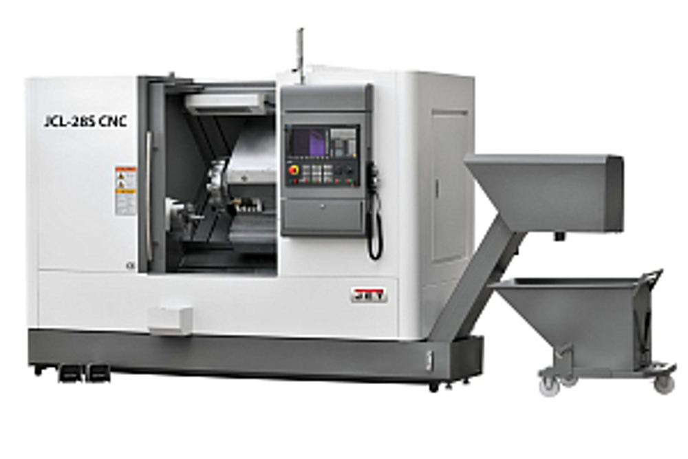 Токарный станок с ЧПУ JET JCL-28F CNC (Fanuc, гидр. патрон)