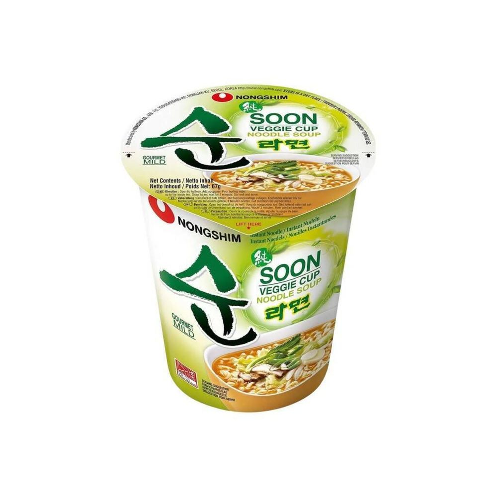 Лапша быстрого приготовления Nongshim Soon Veggie 67 г, 5 шт