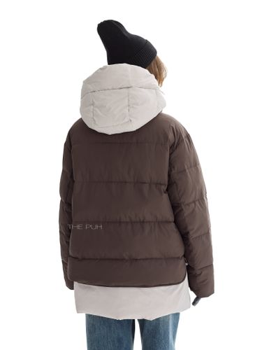 Куртка с контрастной отделкой в шоколадном цвете