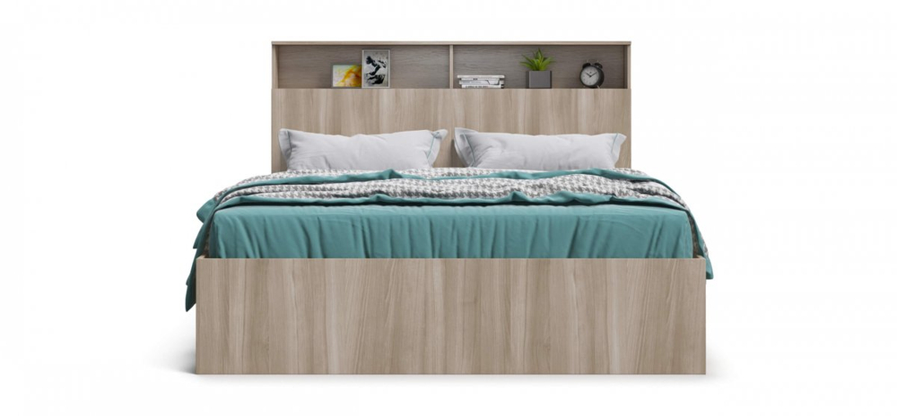 Кровать Лаки 160 без подъемного механизма сонома