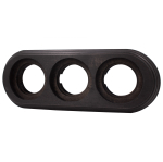 Рамка 3 постовая (Угольно-черный на бревно 220 мм) BFC22-630-119