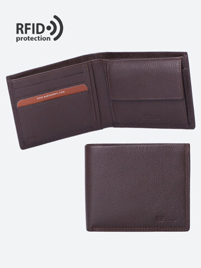 B23P001R Castanho - Портмоне с RFID защитой MP