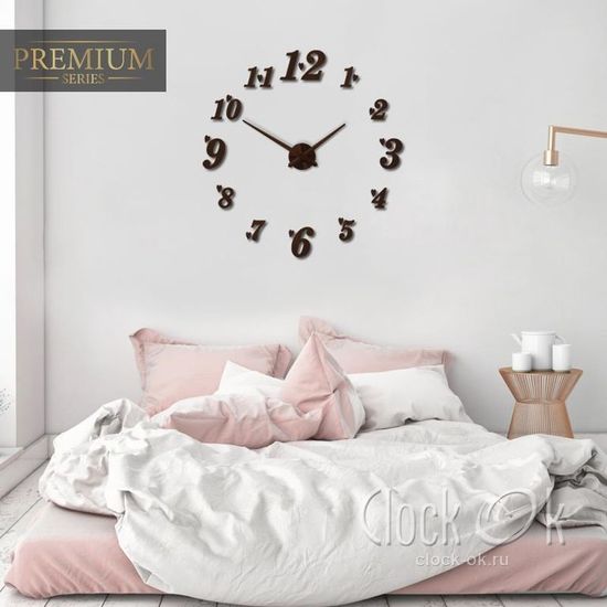 Настенные 3D часы Love Time