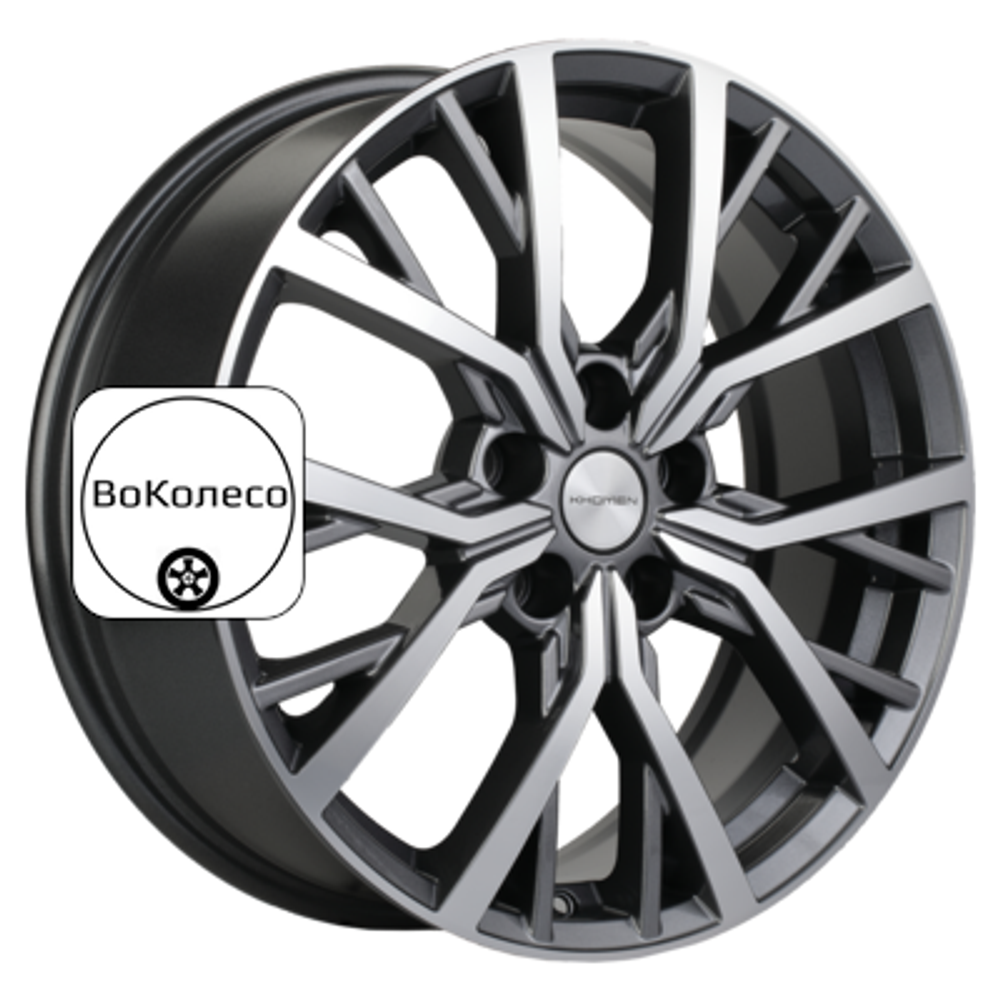7x18/5x110 ET50 D63,3 KHW1806 (CS35/CS35 Plus) Gray-FP Khomen Wheels