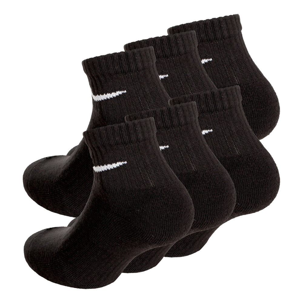 Носки теннисные Nike Everyday Cushioned Ankle Sports Socks 6 Pack - Black