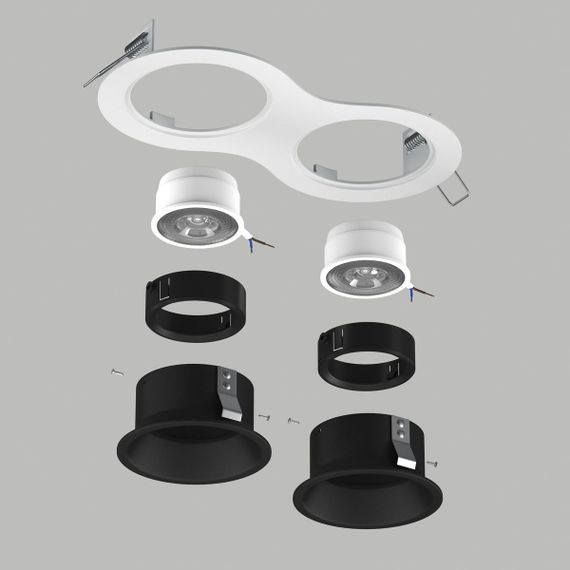 Комплект со светильником Lightstar Domino Round (214626+214607+214607+214007+214007) D6260707BMOD