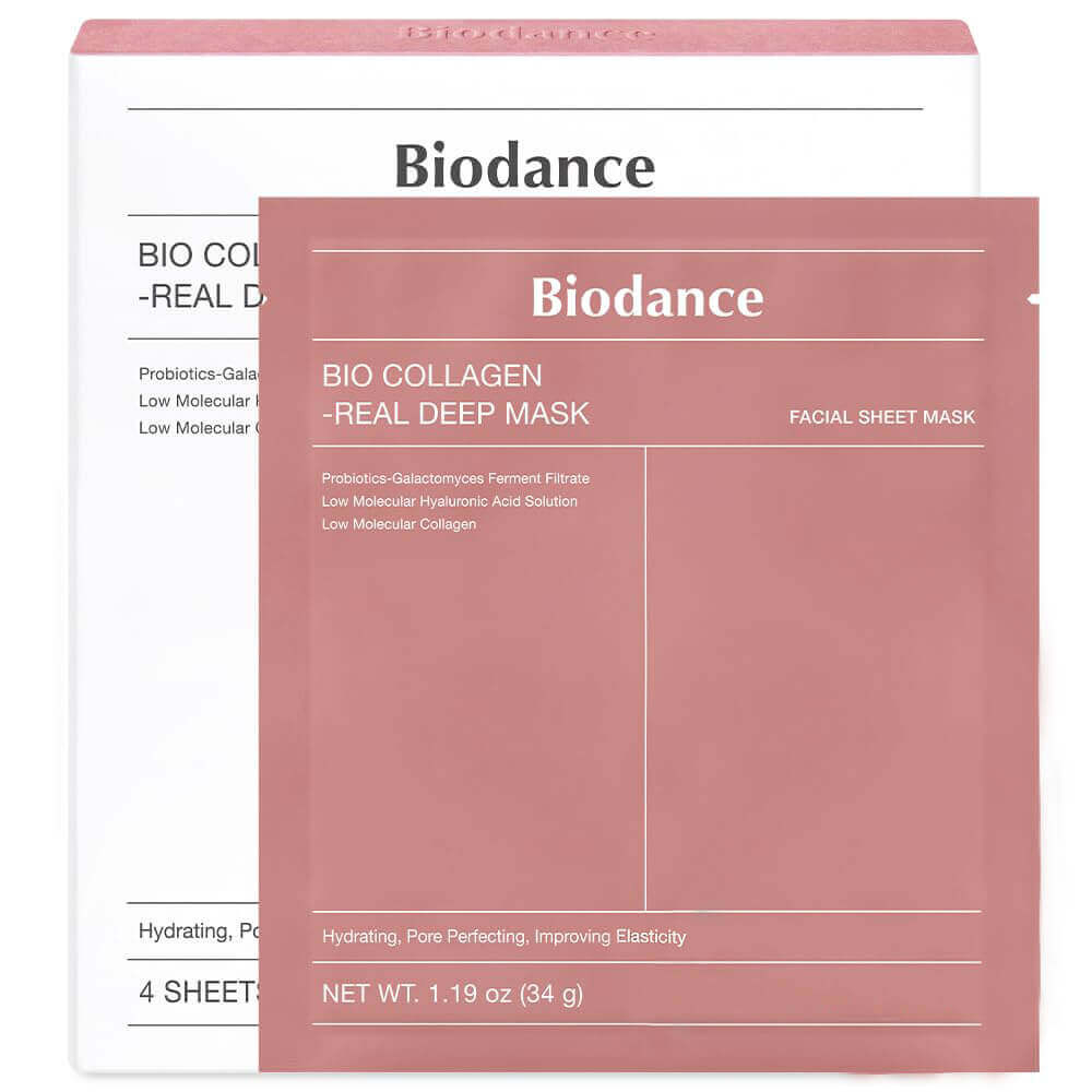 Biodance Bio-Collagen Real Deep Mask Глубокоувлажняющая гидрогелевая маска с коллагеном и ферментами 34 гр 1 шт