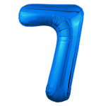 Шар фольгированный Цифра 7 101 см (Синий)