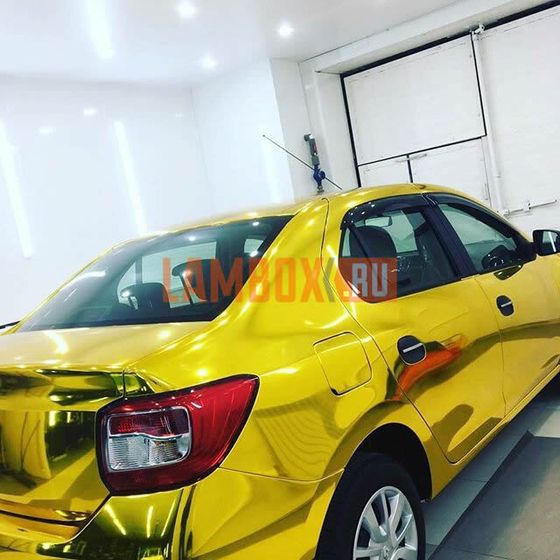 Пленка для авто «Хром — Золото» (Carbins)