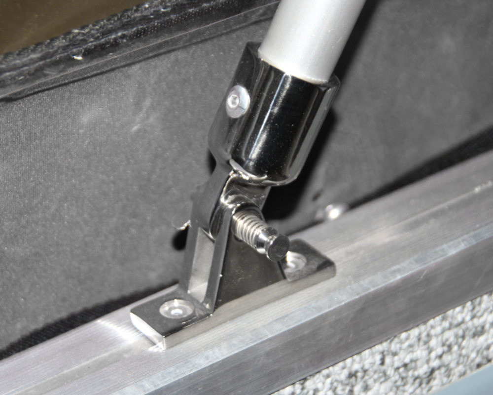 Быстросъёмное крепление дуг тента нержавеющее