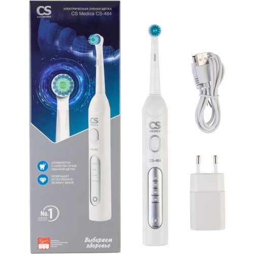 Электрическая зубная щётка CS Medica CS-484 с зарядным устройством