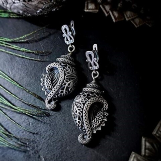 Серьги индийские "Ракушка"