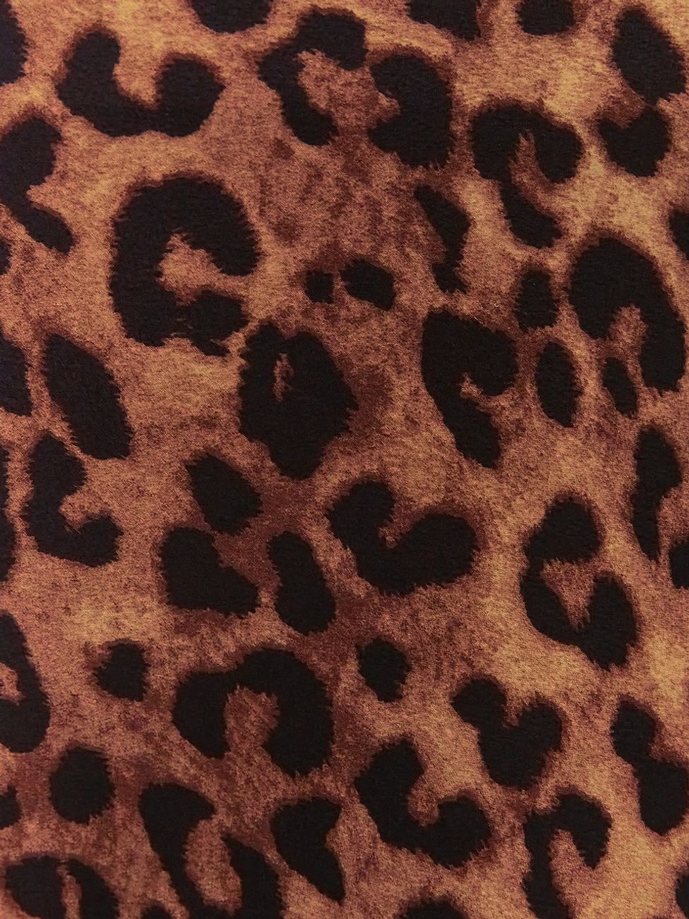 Юбка миди из атласа, леопардовый принт