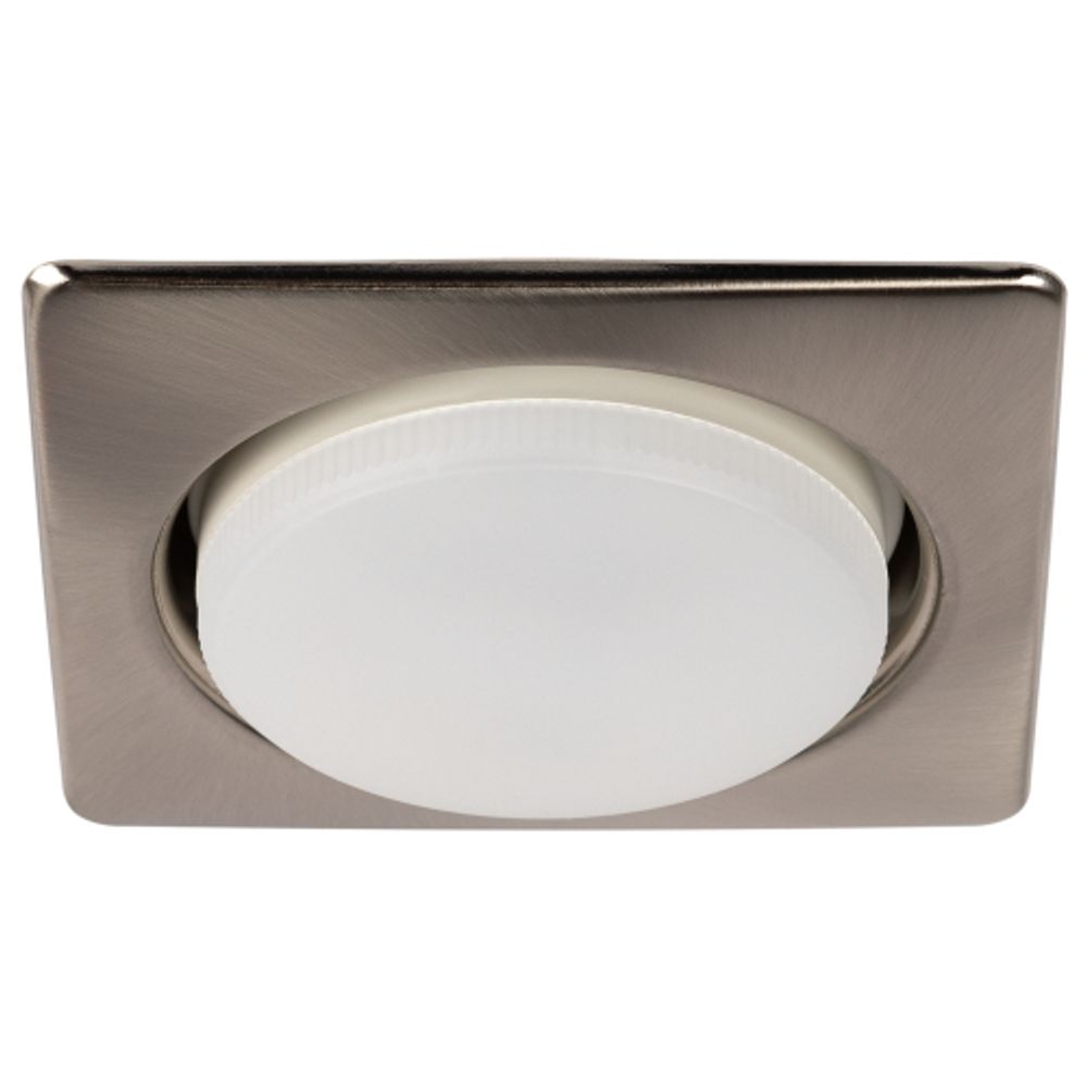 Светильник встраиваемый ЭРА KL71 SN /1 (к) под лампу GX53 сатин никель термокольцо в комплекте | Встраиваемые светильники Для ламп GX53