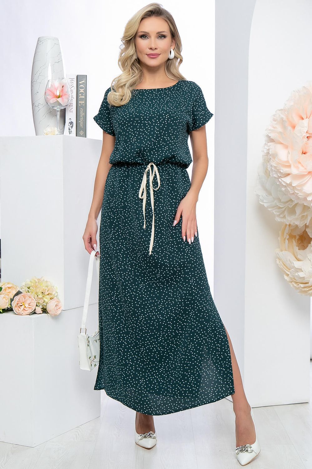 Платье "Мэри" (изумруд) П5586 LT Collection (Акция)