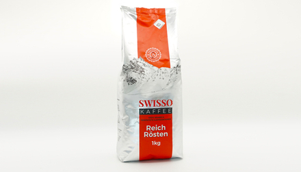 Кофе Swisso Kaffe Reich Rosten зерно 1кг.