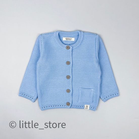Кофта вязаная, Голубая