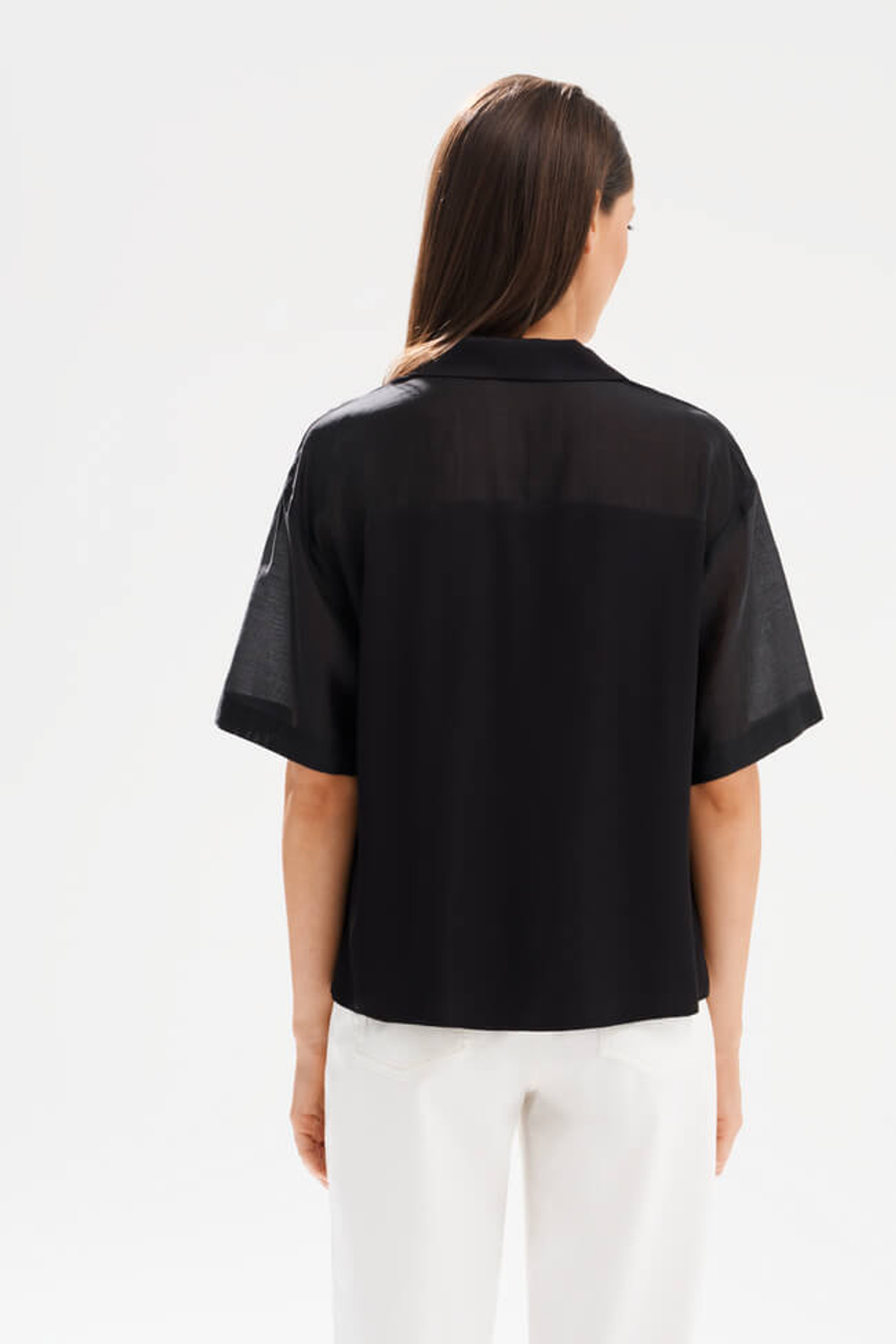 23579 Блузка женская (черный)