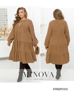 Платье 2326-светло-коричневый Minova