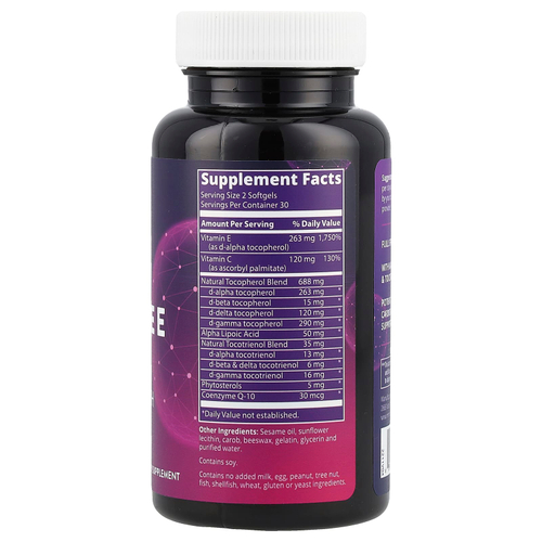 MRM Nutrition, комплекс с витамином E, 60 мягких таблеток