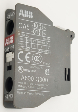 2 шт Контактный блок ABB CA5-10 фронтальный  изделия:1SBN010010R1010