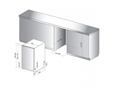 Встраиваемая посудомоечная машина Hotpoint-Ariston HSIO 3T235 WCE