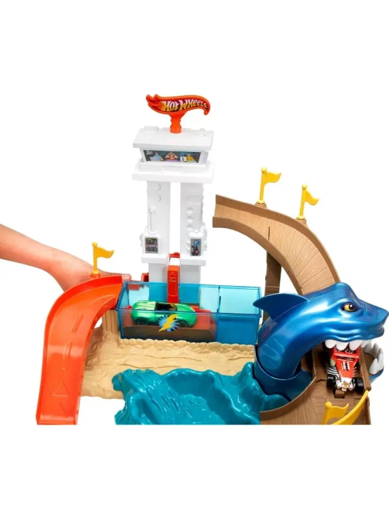 Авторек Хот Вилс Трек трасса Атака Акулы BGK04 с машинкой