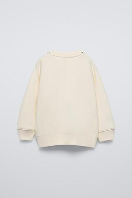 ZARA ТОЛСТОВКА С БАНТАМИ, ЭКРЮ
