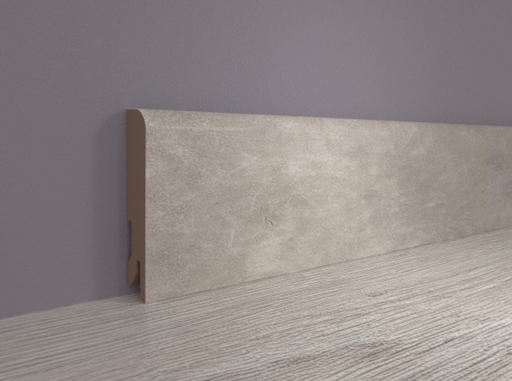 Плинтус МДФ ламинированный Лука Пл 100-10МДФ.2400.24066 бетон лофт светлый 16x100х2400 мм