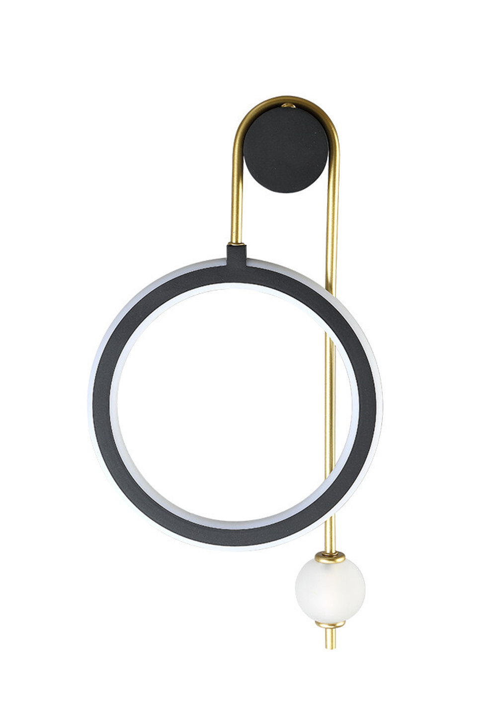 Настенный светодиодный светильник Crystal Lux CORIDA AP25W LED BLACK/GOLD
