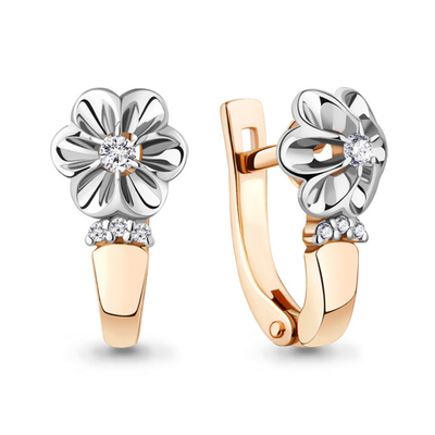 942996Ак Серьги из Золота с бриллиантами