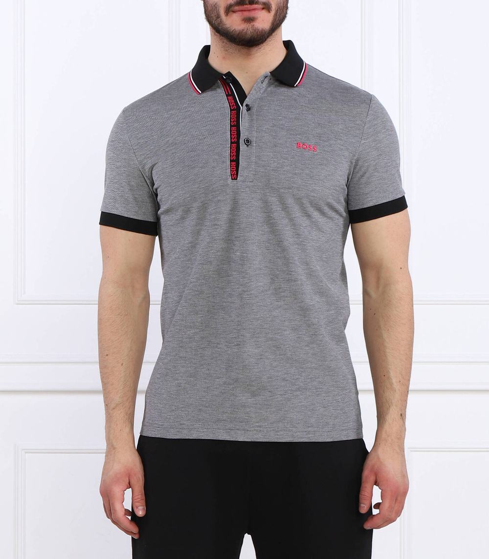 Поло BOSS GREEN - серый(50469391)
