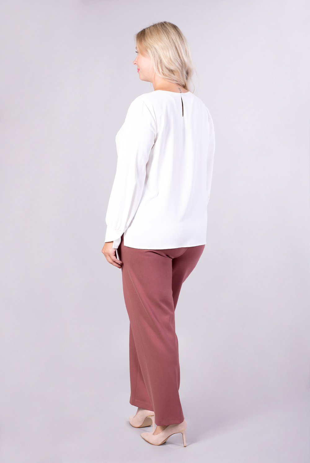 Блузка женская 2328ЮП, молочный #164М092328ЮП