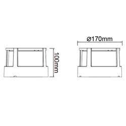 8858 Настенный уличный светильник CREEK