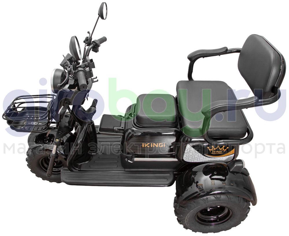 Электротрицикл IKINGI T3 Pro MAX 1000W (60V/30Ah) - Чёрный фото №14
