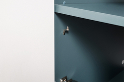 Комод Либера 16.230.01, Бензин, Белый шагрень