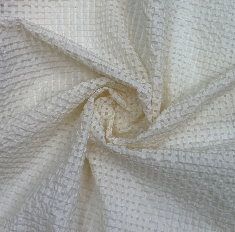 Ткань рельефный хлопок 90% шелк 10%. (Италия) ш-140см 1 м