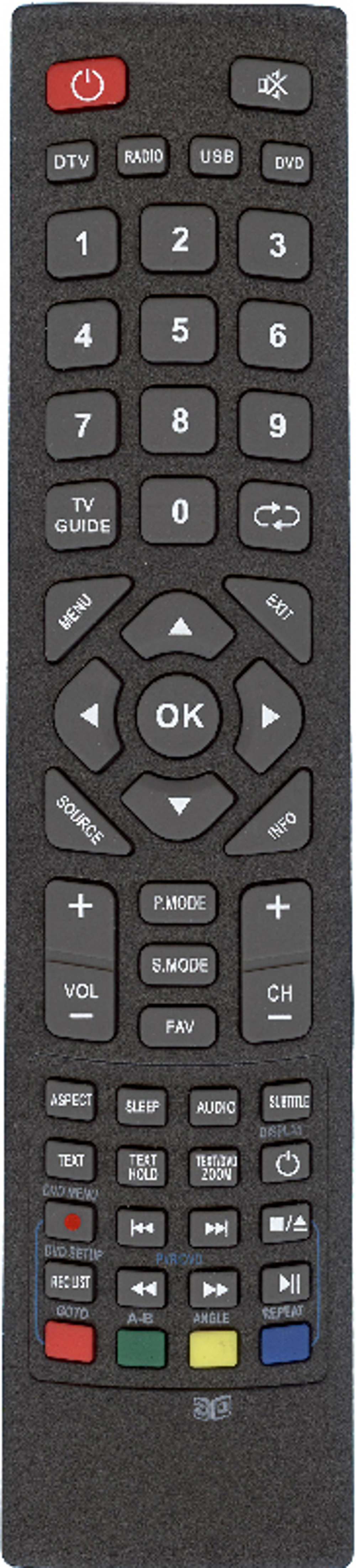 Пульт для Sharp LC-32HI3222E (black)   HSH176