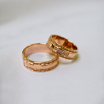 Обручальная пара с фианитами