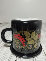 Кружка 0,4л с рис Рябина черная 1с2с