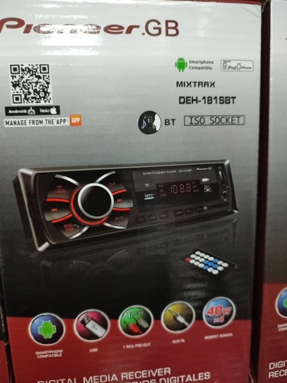 Автомагнитола USB  Pioneeir DEH-181SBT