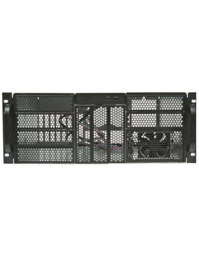 Procase Корпус 4U server case, 9x5.25+3HDD,черный,без блока питания,глубина 650мм,MB EATX 12&quot;x13&quot;, панель вентиляторов 3*120x25 PWM [RE411-D9H3-FE-65]