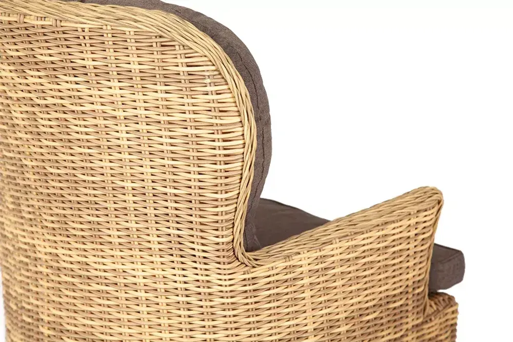 "Алиса" кресло плетеное, цвет соломенный