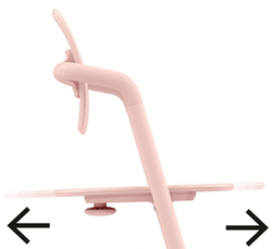 Стульчик для кормления Cybex Lemo 4 в 1 с мягкими чехлами Comfort Inlay Pearl Pink/Stone Blue