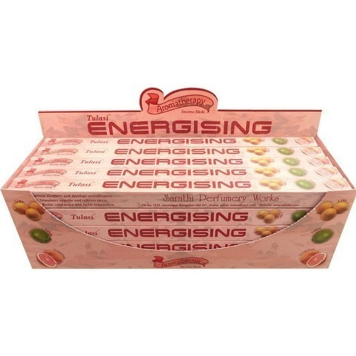 Tulasi Energising четырехгранник Благовоние Тонизирующие (лайм, лимон, грейпфрут)