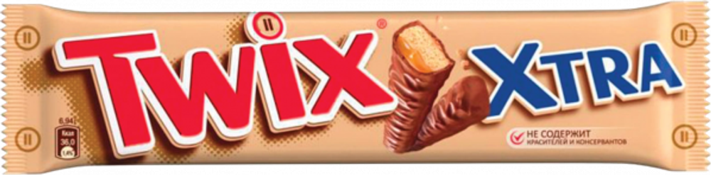 Шоколадный батончик Twix Xtra (82 гр)