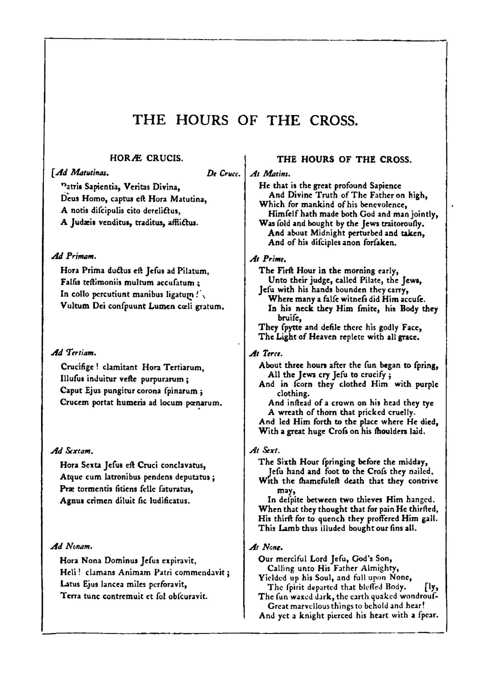 The Psalter, or, Seven ordinary hours of prayer according to the use of the illustrious and excellent Church of Sarum | J.D. Chambers