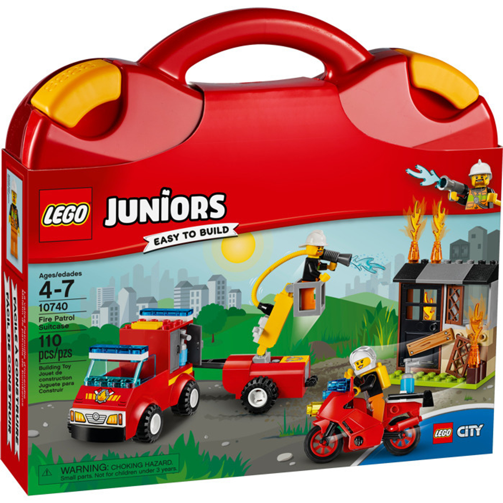 LEGO Juniors: Чемоданчик «Пожарная команда» 10740 — Fire Patrol Suitcase — Лего Джуниорс Подростки