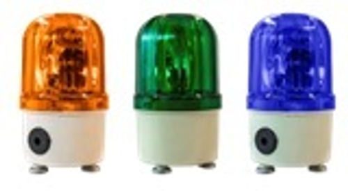 Signal lamp LN-1101C color: green,=24V, Siren: Yes, 100 dB, in section Ø100mm, h=165mm